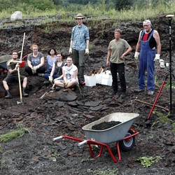 Hessisches Landesmuseum Darmstadt wieder in der Grube Messel aktiv / Foto: Wolfgang Fuhrmannek, HLMD