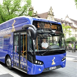 Der VDL Citea SLF 120 Electric wird in Darmstadt getestet / Bild: HEAG mobilo GmbH