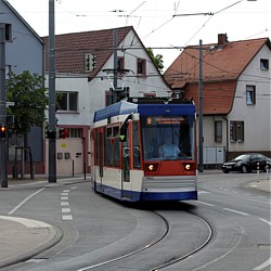 Pflaster- und Gleiserneuerung in Arheilgen / Bild: HEAG mobilo GmbH